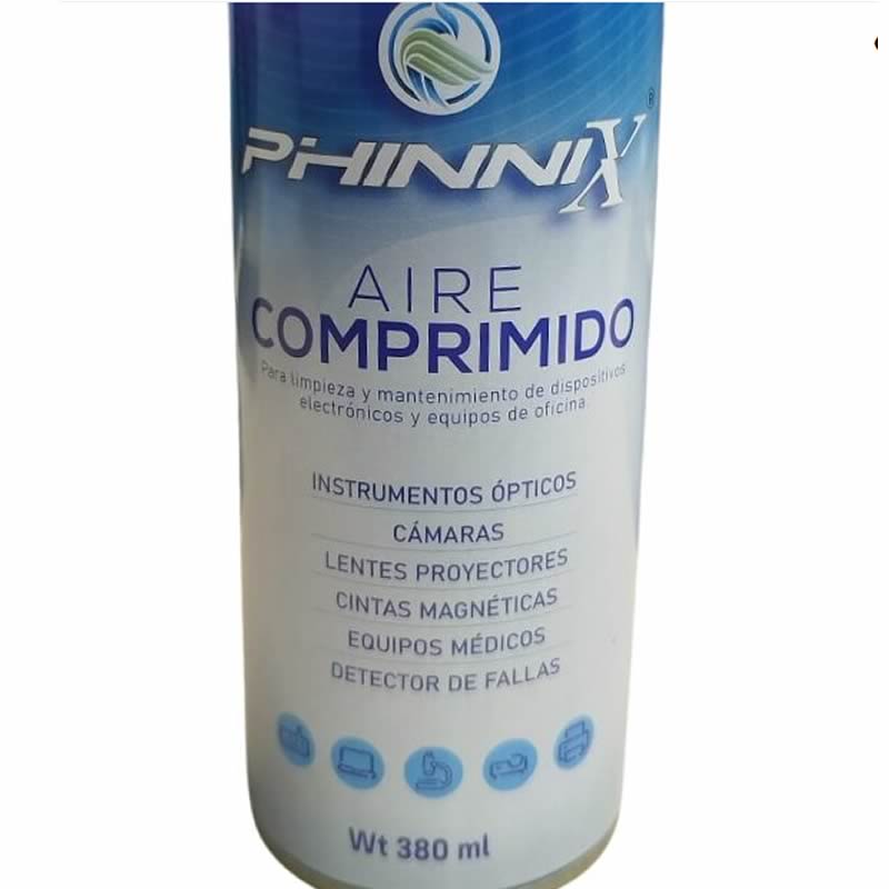 Limpiador de Aire Comprimido Phinnix en aerosol x 380 ml
