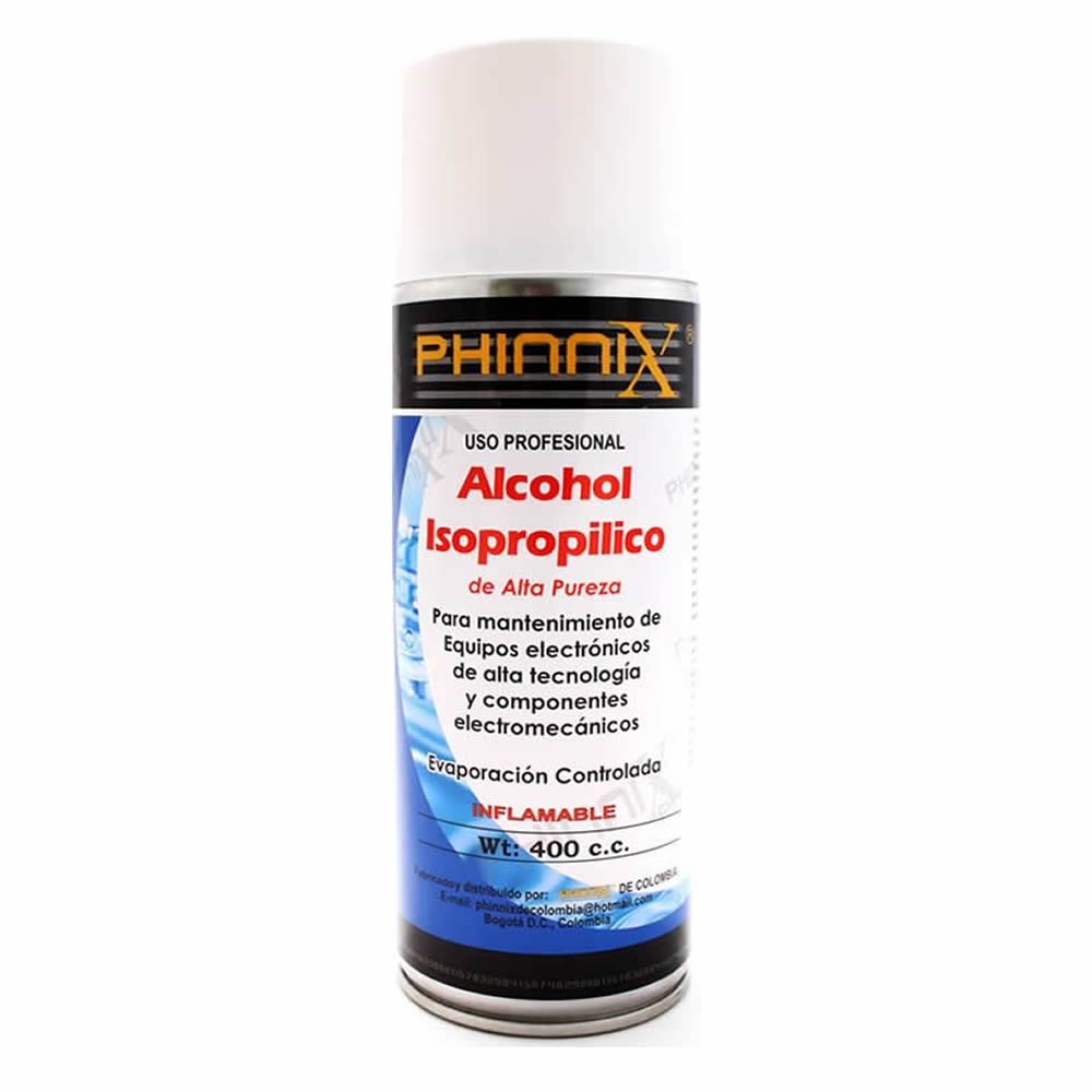 Alcohol isopropílico en Aerosol Phinnix x 400 ml