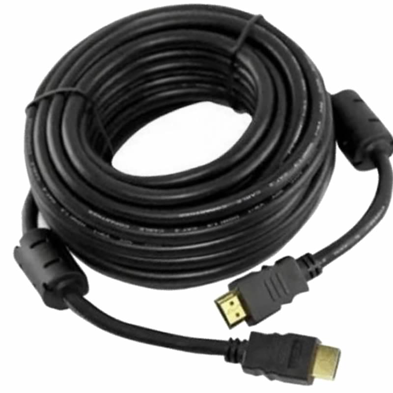 Cable HDMI encauchetado de 10 metros con doble filtro