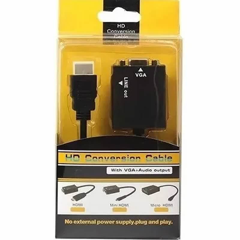 Convertidor HDMI a VGA en caja tipo Blister