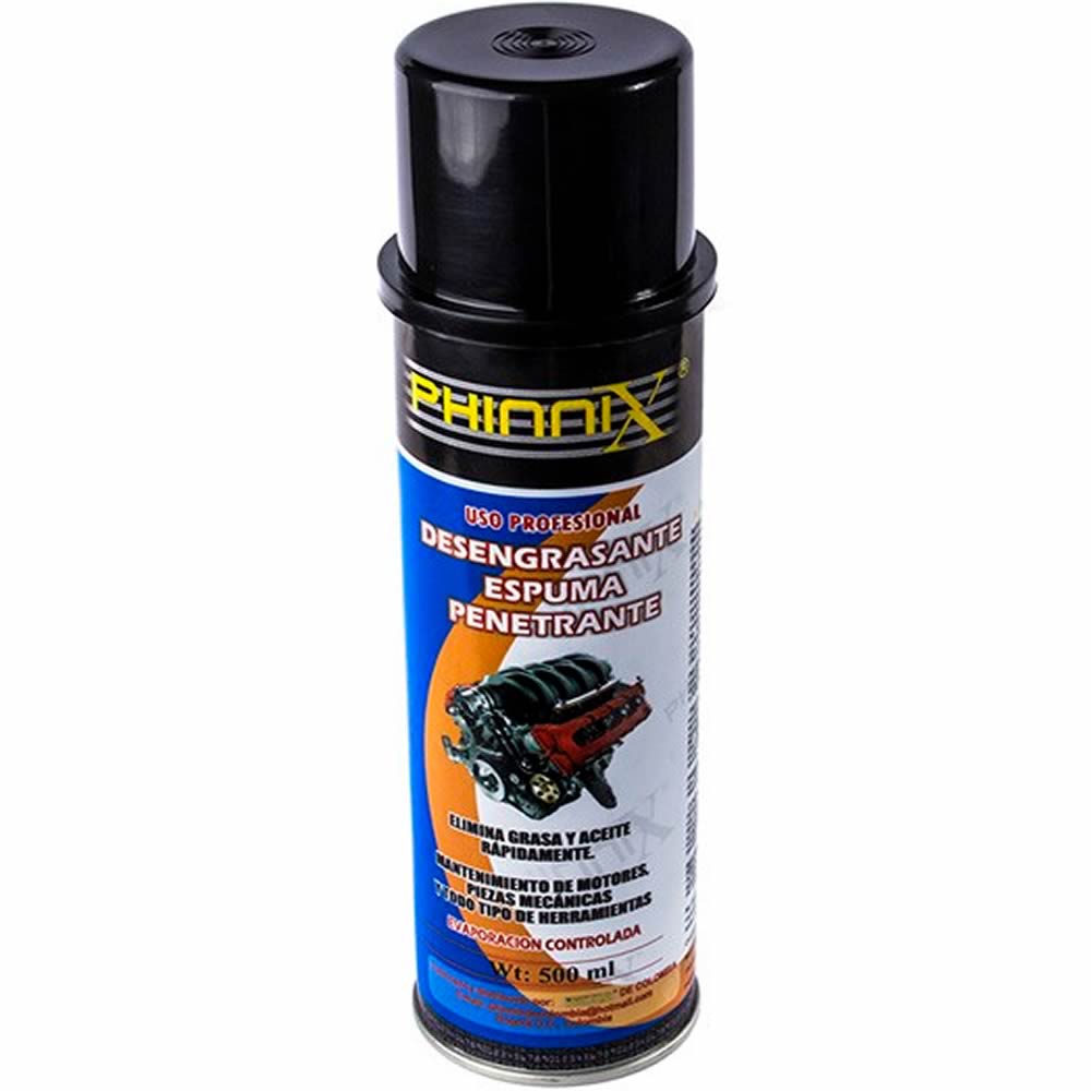 Espuma Desengrasante / Penetrante Phinnix en spray x 500 ml