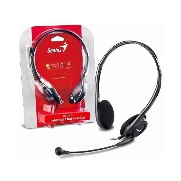 Diadema económica GENIUS HS-200C (con convertidor a 1 solo plug)