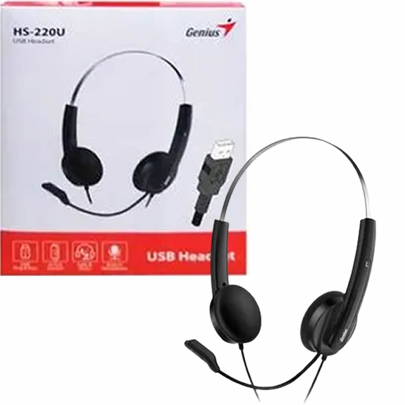 Diadema GENIUS HS-220U de conector USB