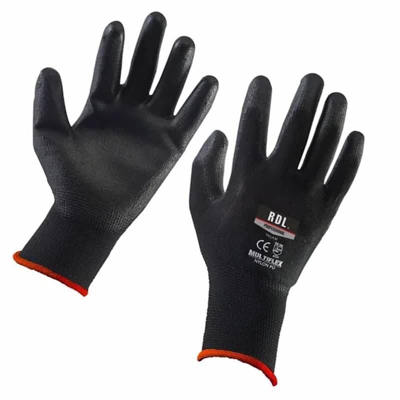 Guantes de poliester/nitrilo con foam antiestático para mantenimiento de computadores