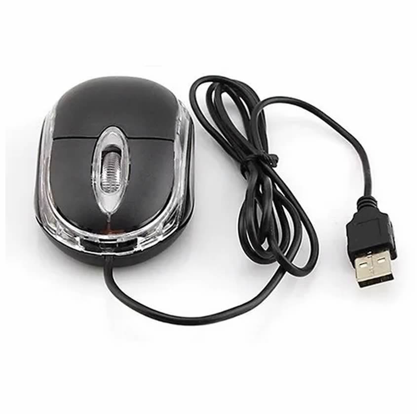 Mouse óptico alámbrico USB MS116 para PC y Portátil