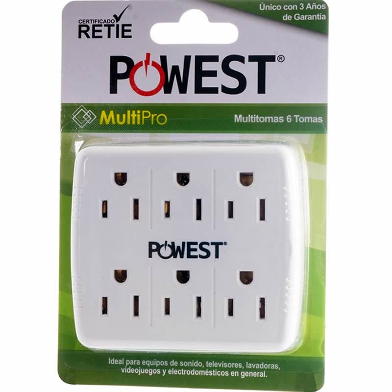 Multitoma de Pared POWEST MultiPro de 6 salidas