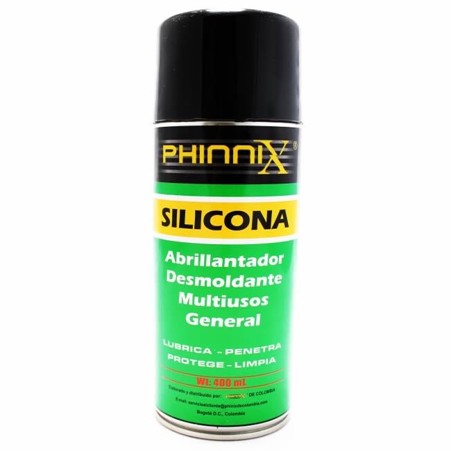 Silicona Multiusos Phinnix en spray x 400 cc (Lubricante / Desmoldante)