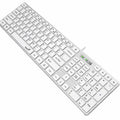 Teclado GENIUS SlimStar 126 Alámbrico USB – Teclas Planas de Bajo Perfil (Blanco o Negro)
