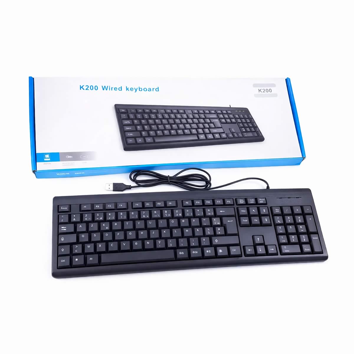 Teclado para Computador USB. Económico - Genérico, Modelo K200